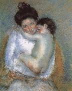 Mary Cassatt Mother and son oil